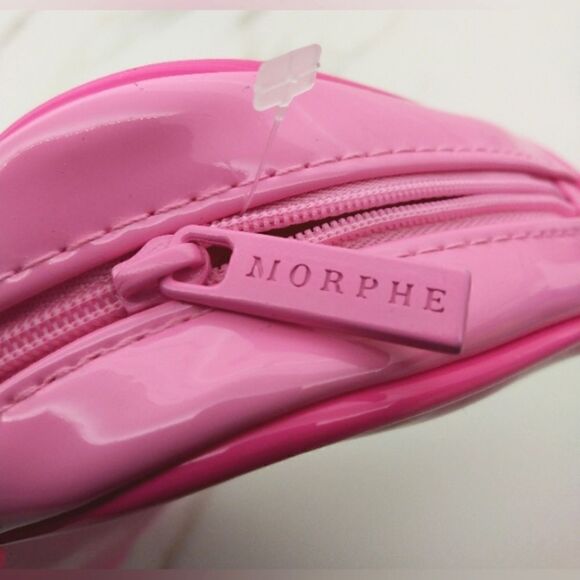 Morphe x Jeffrey Star Makeup Bag Cosmetic Case Patent Barbie Pink New - Picture 3 of 10